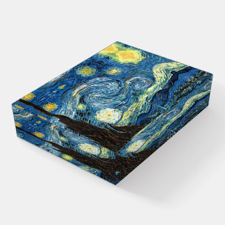 The Starry Night by Vincent Van Gogh Paperweight