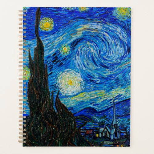 The Starry Night by Vincent van Gogh Planner