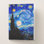 The Starry Night by Vincent Van Gogh Pocket Folder<br><div class="desc">Vincent Van Gogh The Starry Night. This is an old masterpiece from the dutch master painter Vincent Van Gogh.This fine art landscape painting has beautiful,  vibrant,  saturated color. Vincent Van Gogh was a dutch post impressionist painter. This image is in the public domain</div>
