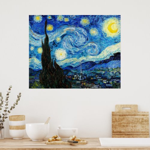 The Starry Night by Vincent Van Gogh  Poster
