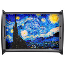 The Starry Night by Vincent Van Gogh Serving Tray