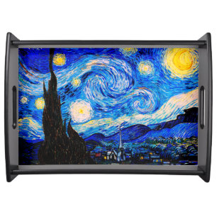 The Starry Night by Vincent Van Gogh Serving Tray
