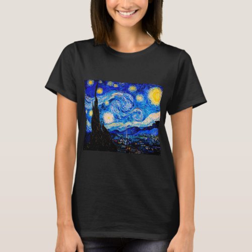 The Starry Night by Vincent Van Gogh T_Shirt