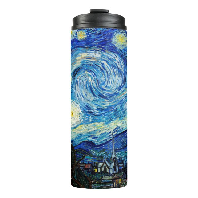 The Starry Night by Vincent Van Gogh  Thermal Tumbler (Front)