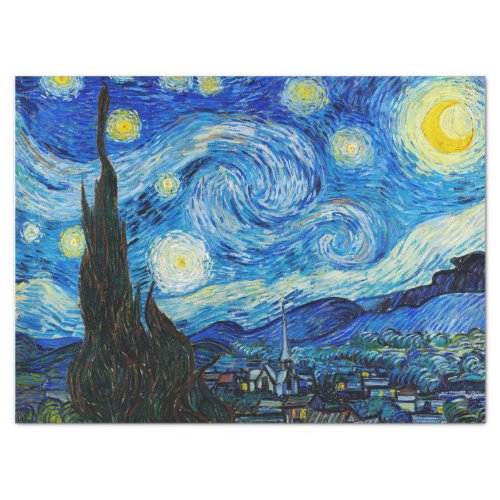 The Starry Night by Vincent Van Gogh  Tissue Paper