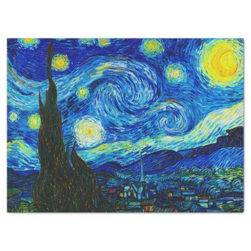 The Starry Night by Vincent Van Gogh  Tissue Paper