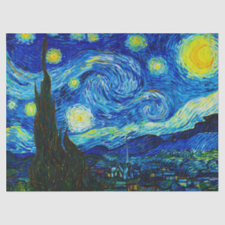 The Starry Night by Vincent Van Gogh  Tissue Paper
