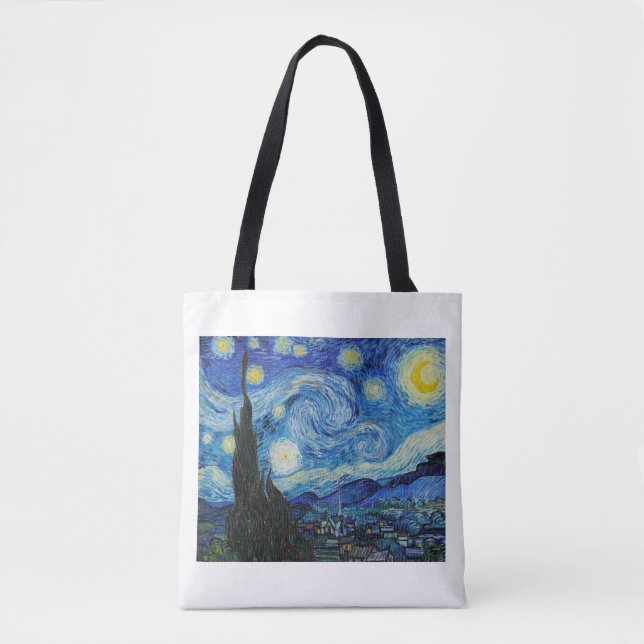 "THE STARRY NIGHT" BY VINCENT VAN GOGH TOTE BAG (Front)