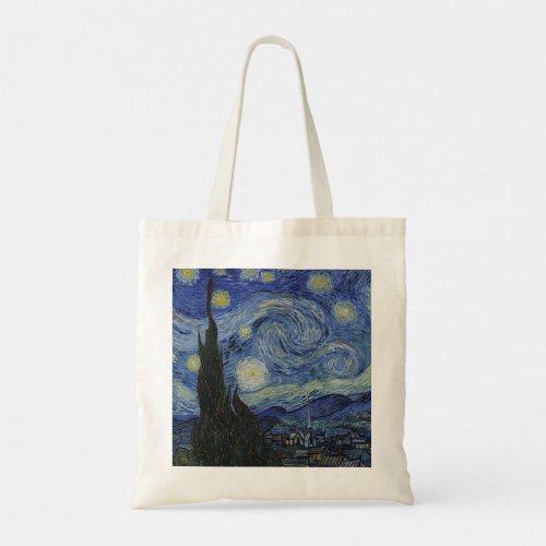 The Starry Night by Vincent Van Gogh Tote Bag