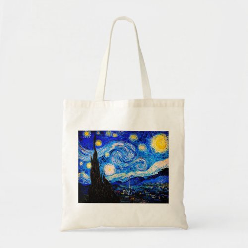 The Starry Night by Vincent Van Gogh Tote Bag