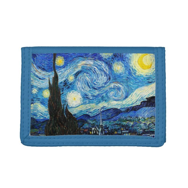The Starry Night by Vincent Van Gogh  Trifold Wallet (Front)
