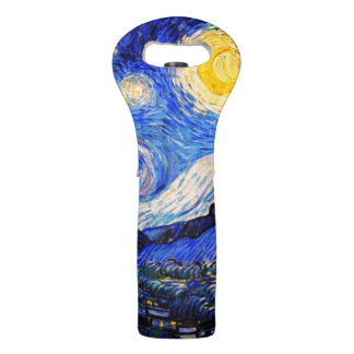 The Starry Night by Vincent Van Gogh Wine Bag