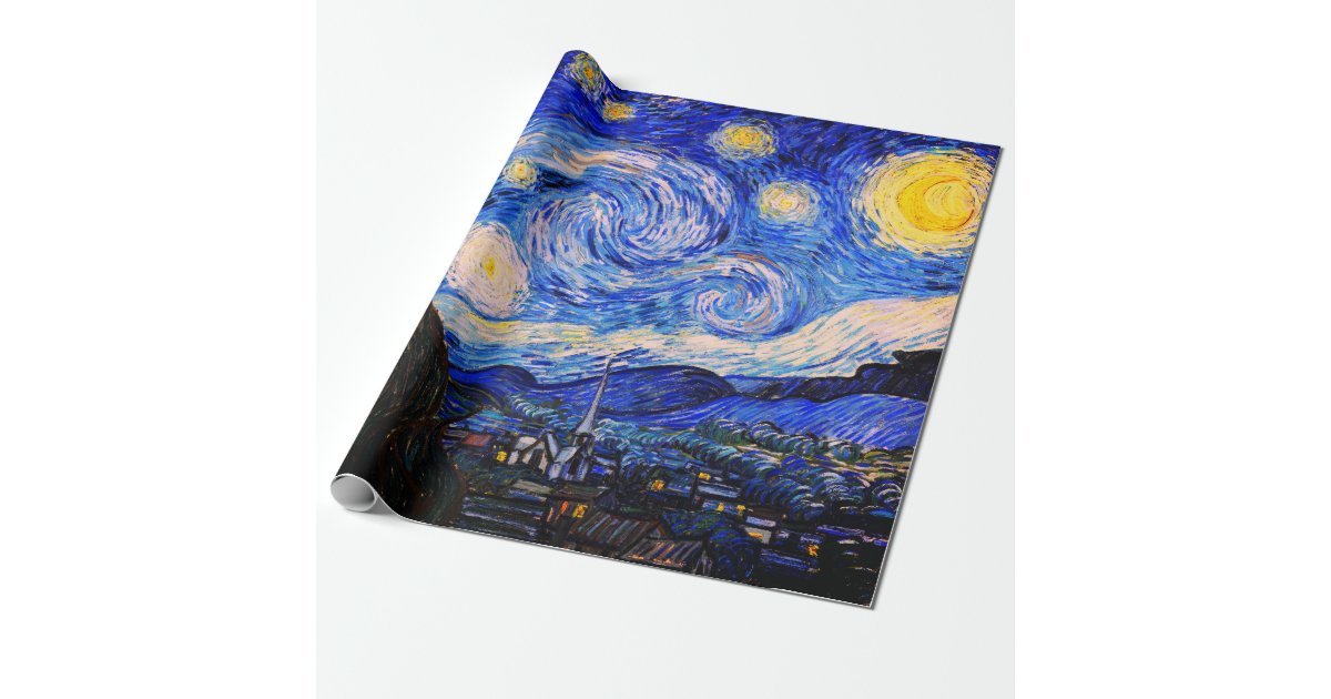 Custom The Starry Night (Van Gogh 1889) Student Backpack