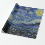 The Starry Night by Vincent Van Gogh Wrapping Paper<br><div class="desc">Vincent Van Gogh - a celebration of the Masters of Art</div>