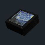 The Starry Night Gift Box<br><div class="desc">The Starry Night by Vincent van Gogh Gift Box. The Starry Night is a painting by Dutch post-impressionist artist Vincent van Gogh. The painting depicts the view outside his sanitarium room window at night, although it was painted from memory during the day. The center part shows the village of Saint-Rémy...</div>