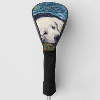 The starry night - Great Pyrenees Puppy Dog 003 - Golf Head Cover