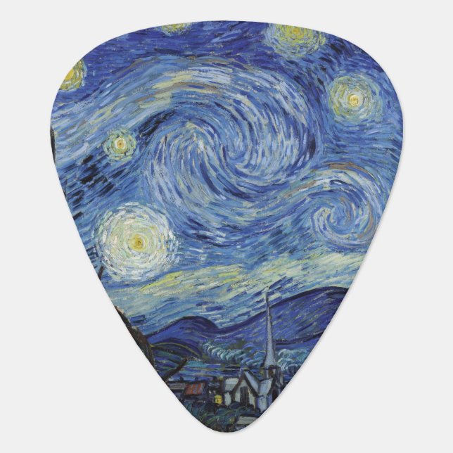 The Starry Night Guitar Pick (Front)