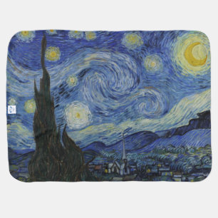 The Starry Night, oil painting, Vincent Van Gogh Baby Blanket