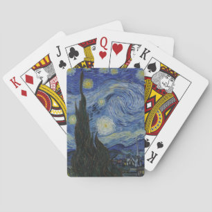 The Starry Night, oil painting, Vincent Van Gogh Poker Cards