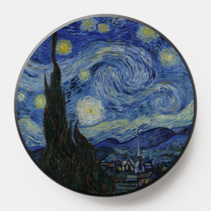The Starry Night, oil painting, Vincent Van Gogh PopSocket