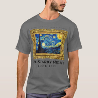 The Starry Night Tee Shirts, Cool Vincent Van Gogh
