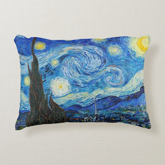 The Starry Night | Van Gogh | Accent Pillow (Front)