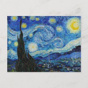 The Starry Night Van Gogh Art Print Postcard