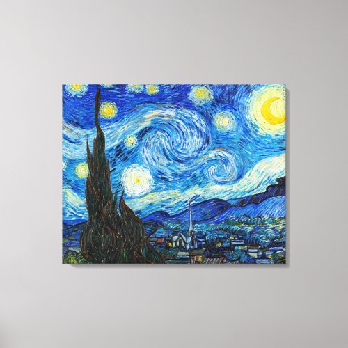 The Starry Night  Van Gogh  Canvas Print