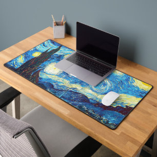 The Starry Night Van Gogh Desk Mat