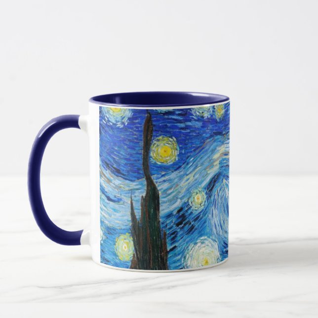 The Starry Night Van Gogh drinking Mug (Left)