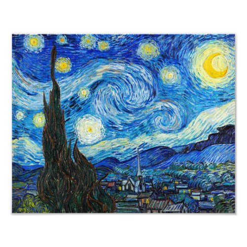 The Starry Night  Van Gogh  Photo Print