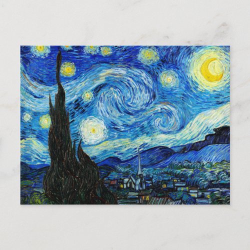 The Starry Night _ Van Gogh Postcard