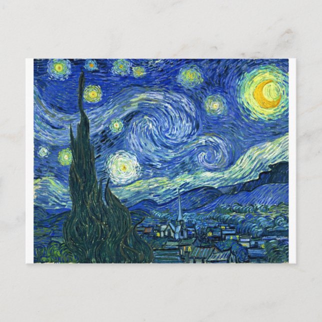 The Starry Night - Vincent van Gogh (1889) Postcard (Front)
