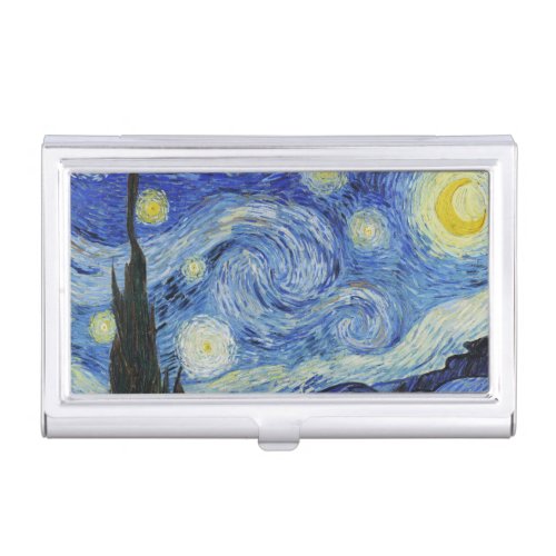 The Starry Night _ Vincent Van Gogh Business Card Case