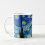 The Starry Night - Vincent Van Gogh Coffee Mug<br><div class="desc">View from the psychiatric hospital at Saint-Rémy-de-Provence (France),  just before sunrise,  with addition of an imaginary village. Oil on canvas (1889) by Dutch painter Vincent van Gogh.</div>