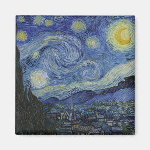 The Starry Night (Vincent van Gogh) (Famous Art) Magnet
