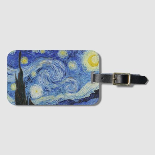 The Starry Night _ Vincent Van Gogh Luggage Tag