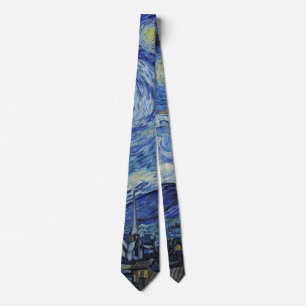 The Starry Night - Vincent Van Gogh Neck Tie