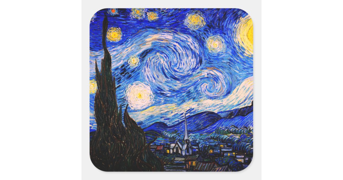 Custom The Starry Night (Van Gogh 1889) Student Backpack
