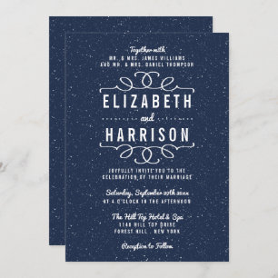 The Starry Night Wedding Collection Invitation