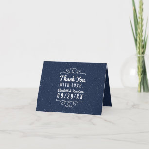 The Starry Night Wedding Collection - Thank You Card