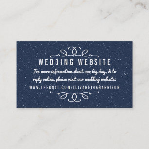 The Starry Night Wedding Collection - Website Enclosure Card