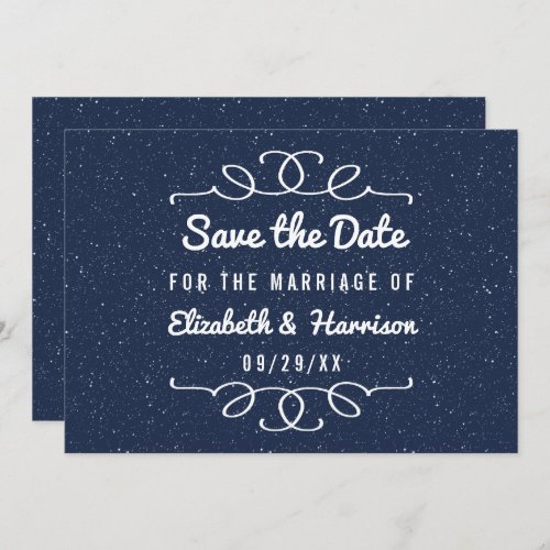 The Starry Night Wedding Save The Date