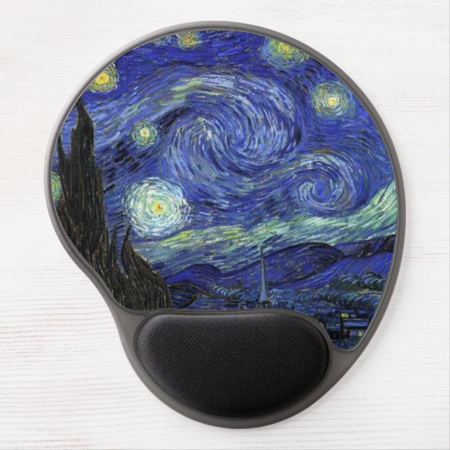 The Starry Night Wrist Support Gel Mousepad (Front)