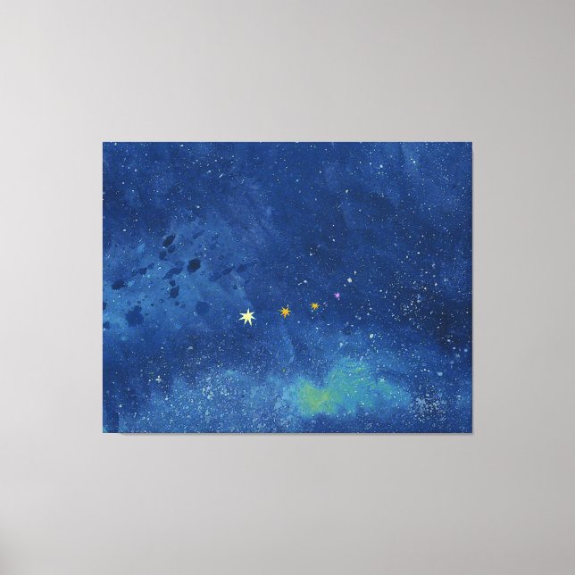 The starry sky  canvas print (Front)