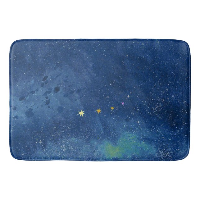  The starry sky illustration   Bath Mat (Front)