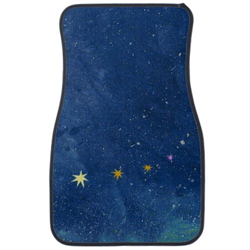  The starry sky illustration   Car Floor Mat