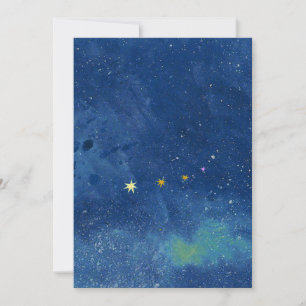 The starry sky illustration Invitation