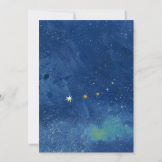The starry sky illustration Invitation
