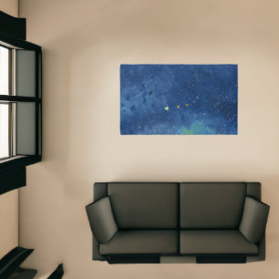 The Starry Sky Look into Space Rug